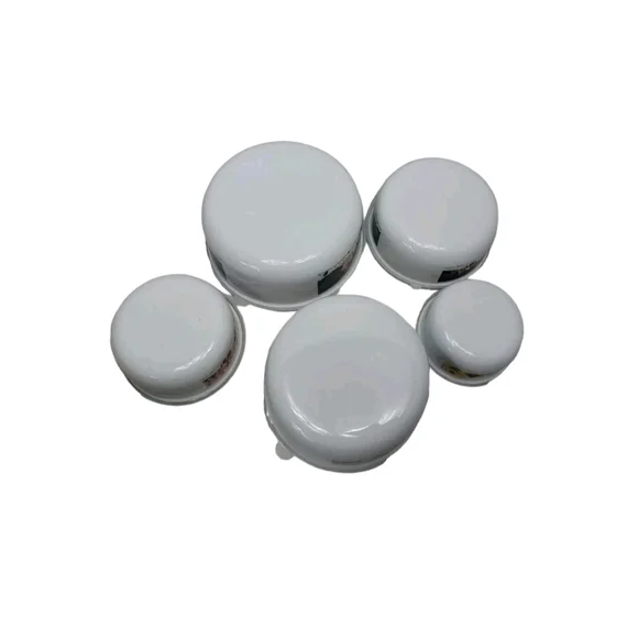 Vintage 10pc Christmas Santa Enamel Metal Nesting Bowl Stacking Set w/Lids New - Picture 8 of 10